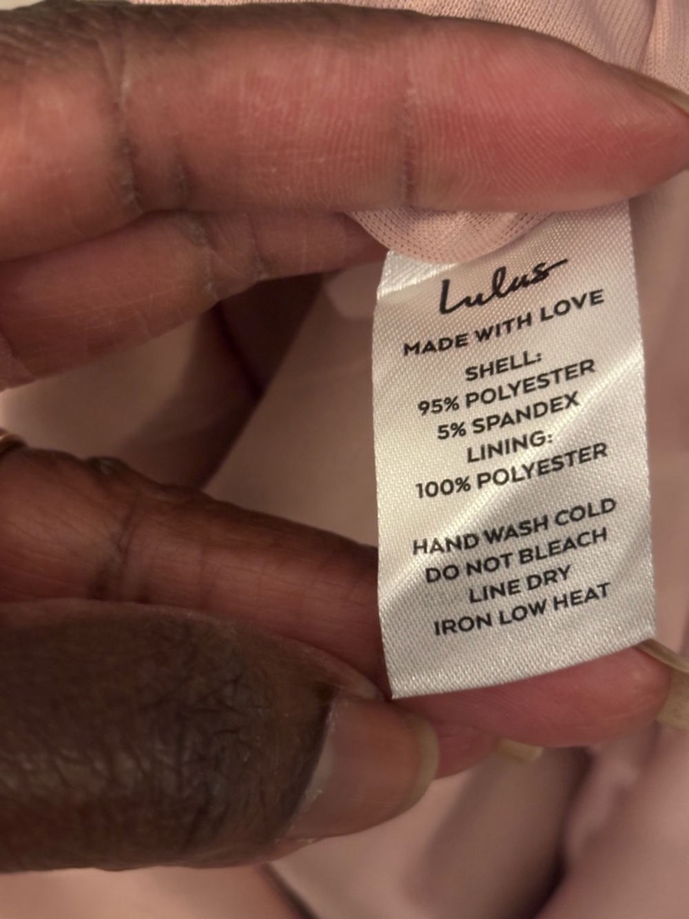 NEW Lulu's Cocktail Club Blush Pink One-Shoulder Midi Dress Front Slit size S - Picture 16 of 16